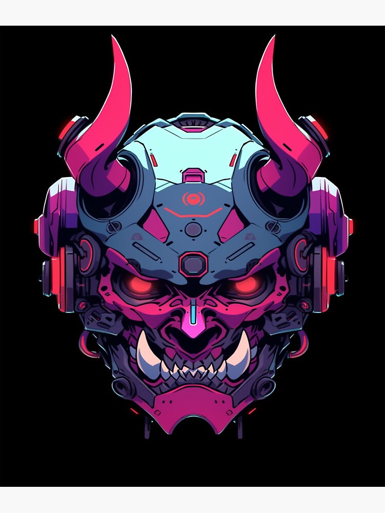 Cyberpunk oni mask