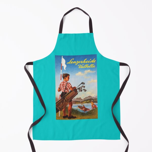 Item preview, LENZERHEIDE VALBELLA Switzerland for Golf 1950 Vintage Travel Wall Art by Fran Gygax designed and sold by AllineWiseman.
