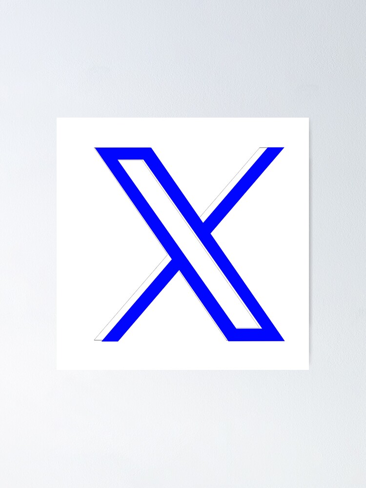 x.com navy blue new logo, (old twitter)