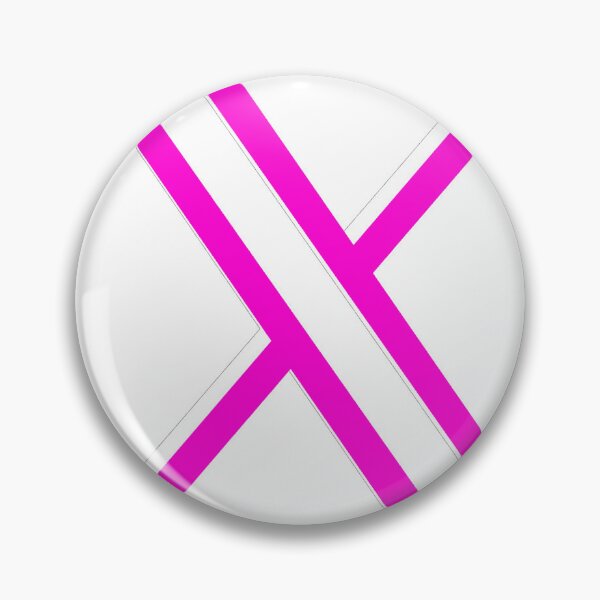 Item preview, x.com pink new logo, (old twitter) designed and sold by LEOEXPRESS.