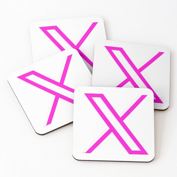 Item preview, x.com pink new logo, (old twitter) designed and sold by LEOEXPRESS.