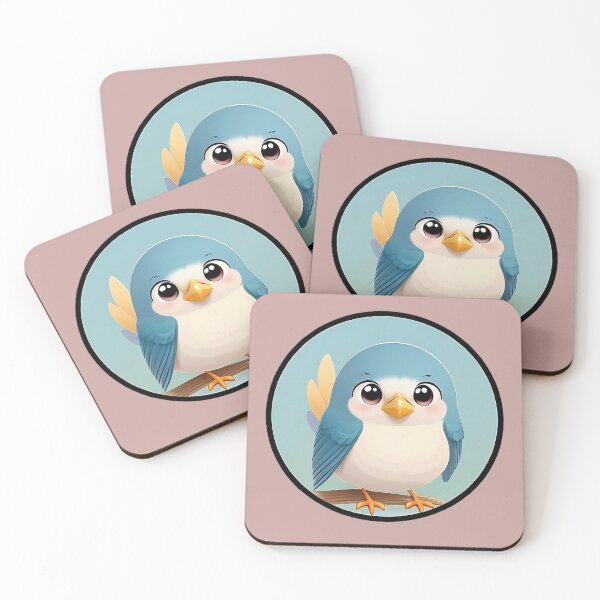 Item preview, Cartoon Bird, Blue and White designed and sold by RobotWear.