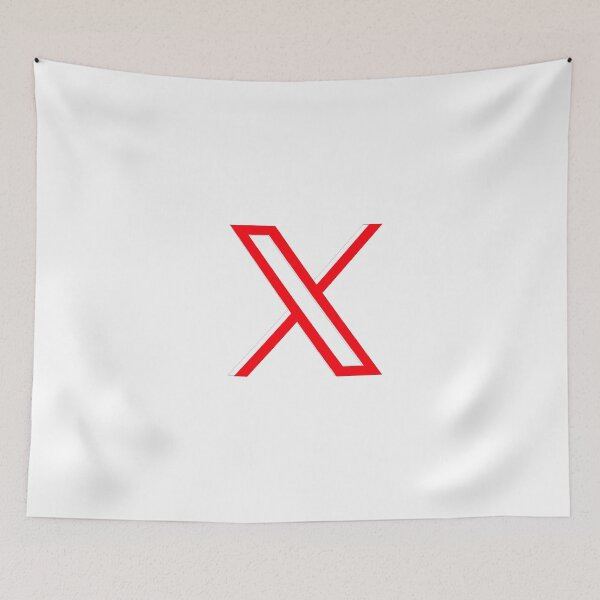Item preview, x.com red new logo, (old twitter) designed and sold by LEOEXPRESS.