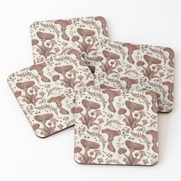 Item preview, Nature coloured mushrooms designed and sold by orsinha.