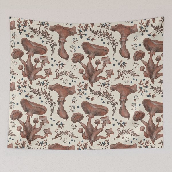 Item preview, Nature coloured mushrooms designed and sold by orsinha.