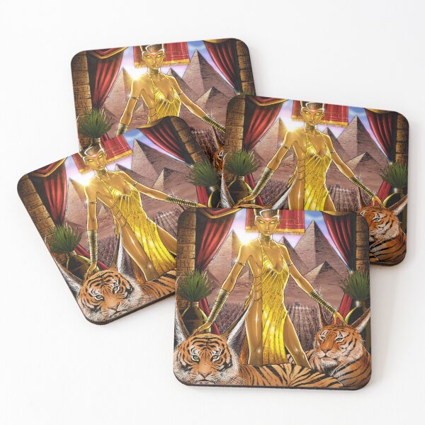 Item preview, Egyptian Pharaoh With Tigers designed and sold by shevibe.