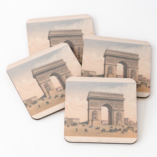 Item preview, Vintage Arc di Trimumph in Paris France Illustration (1855) designed and sold by BravuraMedia.