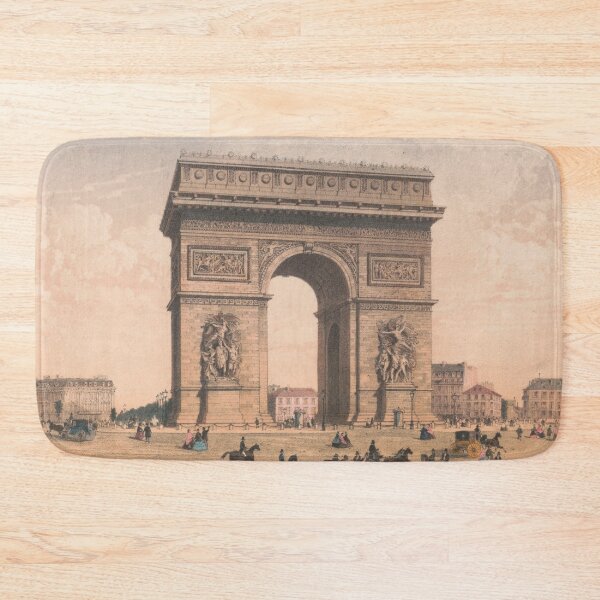 Item preview, Vintage Arc di Trimumph in Paris France Illustration (1855) designed and sold by BravuraMedia.