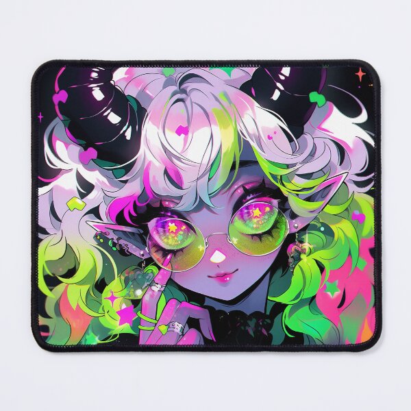 Item preview, Kawaii Nerdy Demon Anime Girl designed and sold by bubblegoth.