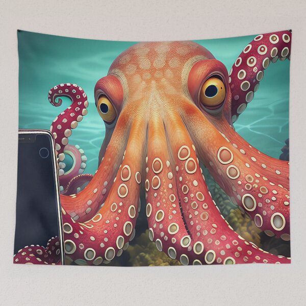Item preview, Octopus Taken a Selfe designed and sold by purplesensation.