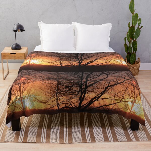 Item preview, Beautiful sunrise through woods designed and sold by naturematters.
