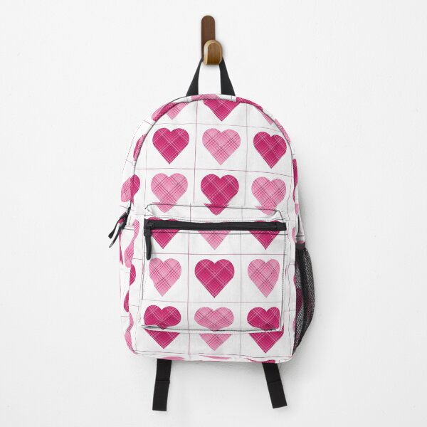 Item preview, Red and Pink Checkered Hearts, Cubed Together designed and sold by AASparksDesigns.