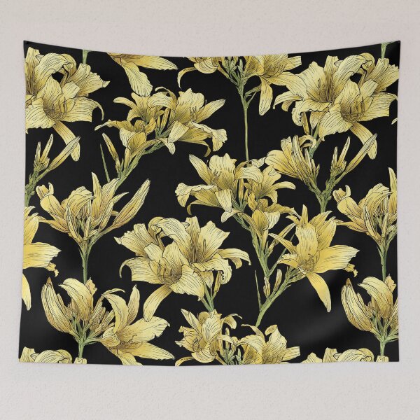 Item preview, Daylily on black designed and sold by orsinha.