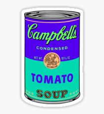 Andy Warhol Campbells soup can print sticker Sticker