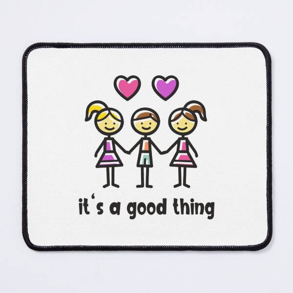 Item preview, Throuple - Threesome - Non-Monogamy - ITS A GOOD THING - Polyfidelity Greeting Card 	 designed and sold by fyazhqyyygi4.