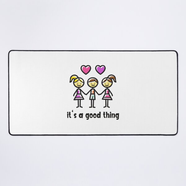 Item preview, Throuple - Threesome - Non-Monogamy - ITS A GOOD THING - Polyfidelity Greeting Card 	 designed and sold by fyazhqyyygi4.