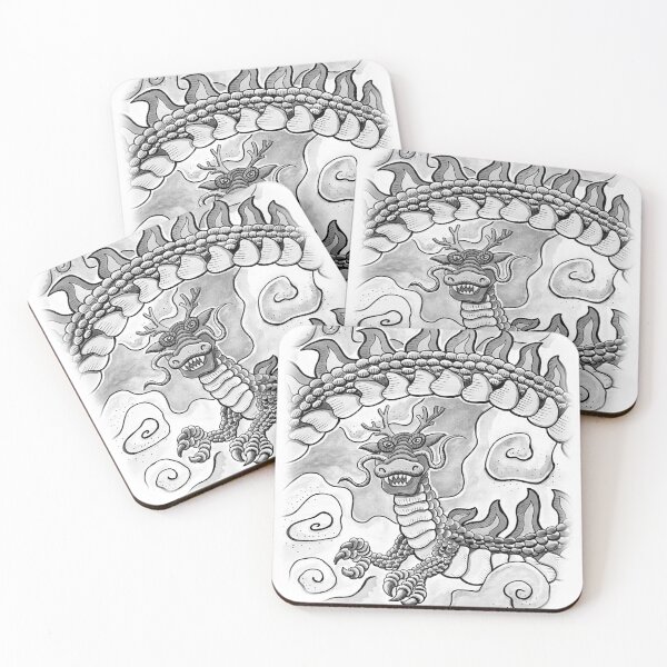 Item preview, Dragon in the Sky B&W designed and sold by dinoneill.