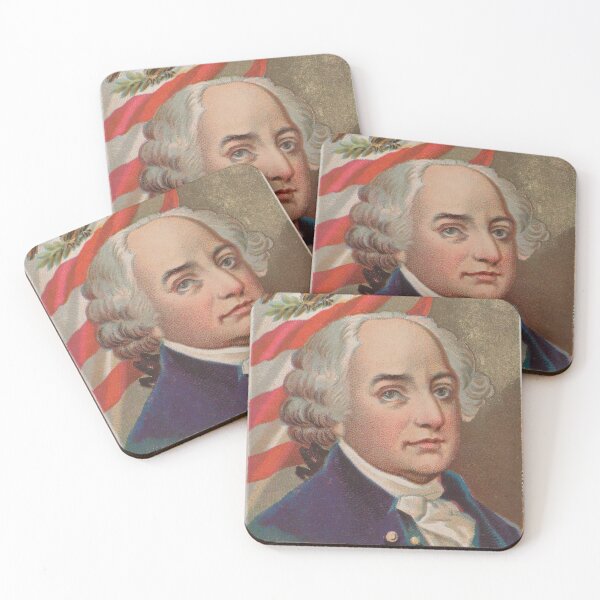 Item preview, Vintage John Adams Illustrative Portrait (1888) designed and sold by BravuraMedia.