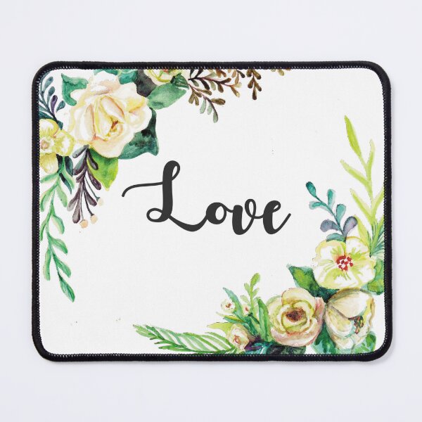Item preview, Watercolor Wreath Love Bright Flowers with Leaves designed and sold by colorfulglee.