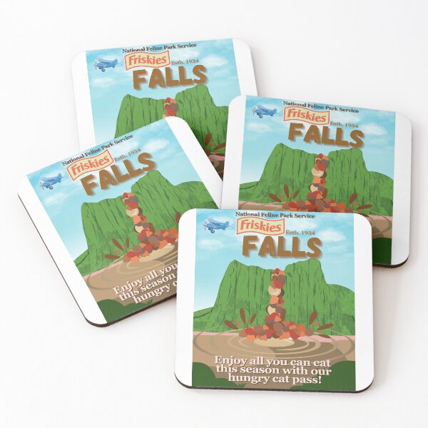 Item preview, Friskies Falls Travel Poster designed and sold by kella-bella21.