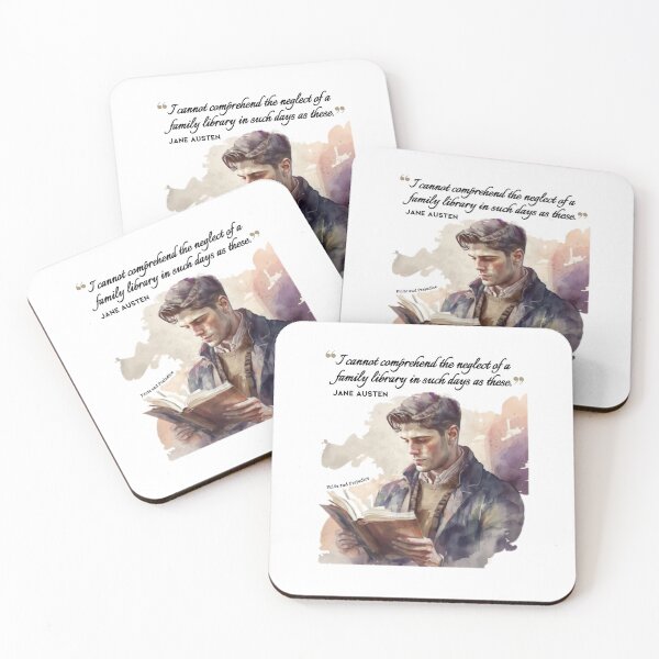 Item preview, Jane Austen quote - I cannot comprehend the neglect of a family library in such days as these.  designed and sold by MerytonGallery.
