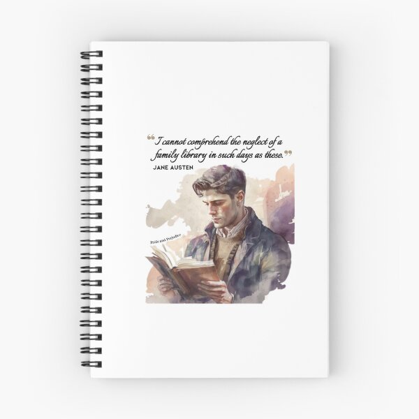 Item preview, Jane Austen quote - I cannot comprehend the neglect of a family library in such days as these.  designed and sold by MerytonGallery.