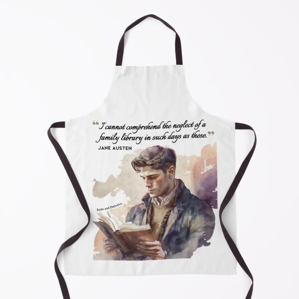 Item preview, Jane Austen quote - I cannot comprehend the neglect of a family library in such days as these. designed and sold by MerytonGallery.