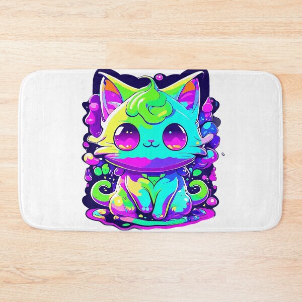 Item preview, Cat Slime Art - Whimsical Feline Playtime with Colorful Slime Creations! designed and sold by Watchara Aekcheen.