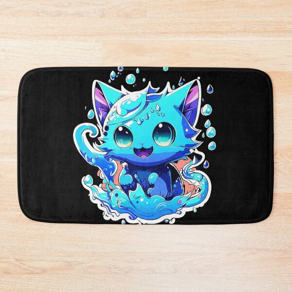 Item preview, Cat Slime Art (Blue Ver.)- Whimsical Feline Playtime with Colorful Slime Creations! designed and sold by Watchara Aekcheen.