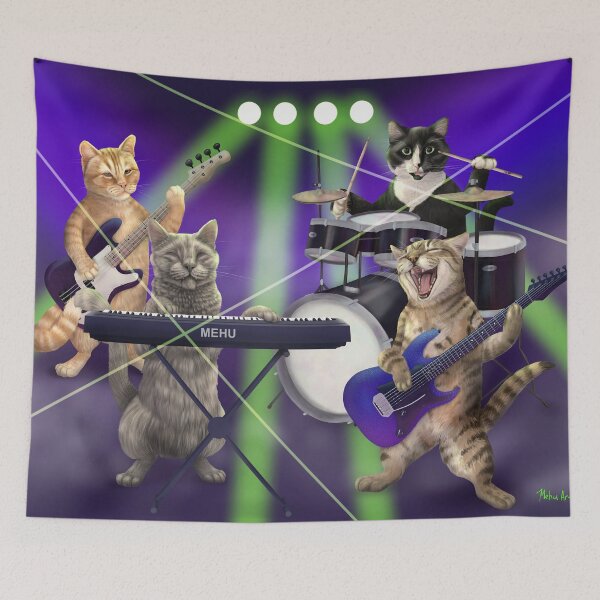 Item preview, Rock and Roll Cat Band designed and sold by Mehu.