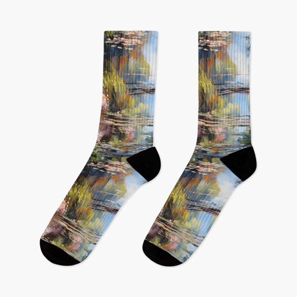 Item preview, Monet Style Water Lilies 1 designed and sold by DigitalPatternx.