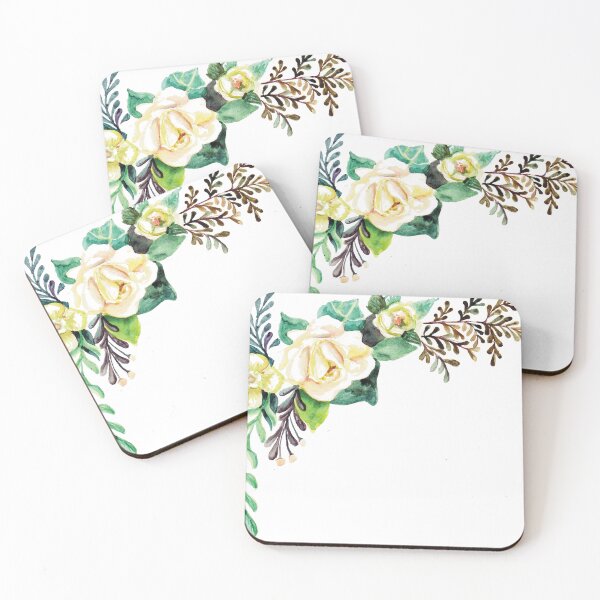 Item preview, Watercolor Bright Flowers with Leaves designed and sold by colorfulglee.