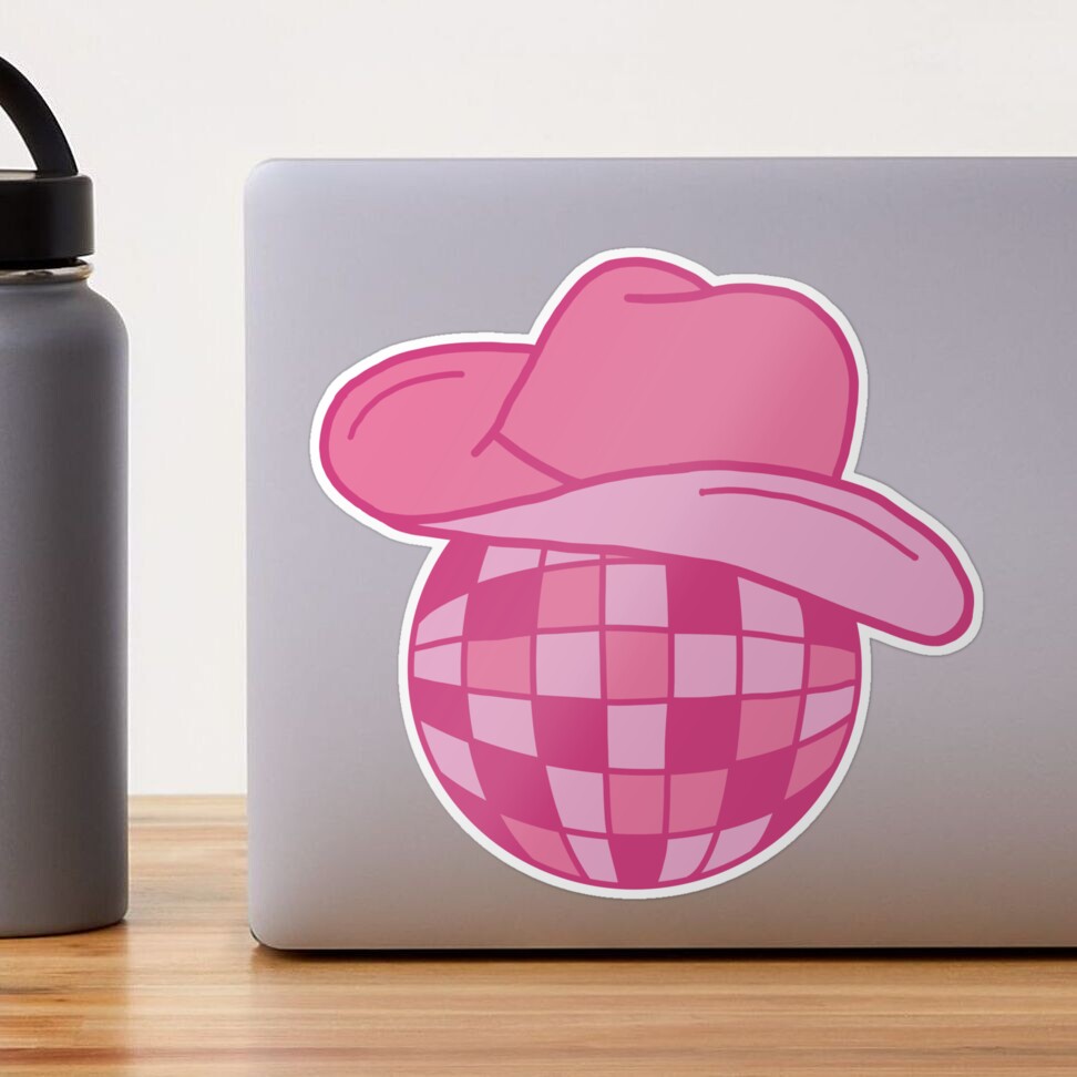 Preppy Aesthetic Pink Cowgirl Hat Disco Ball Cup – The Preppy Place