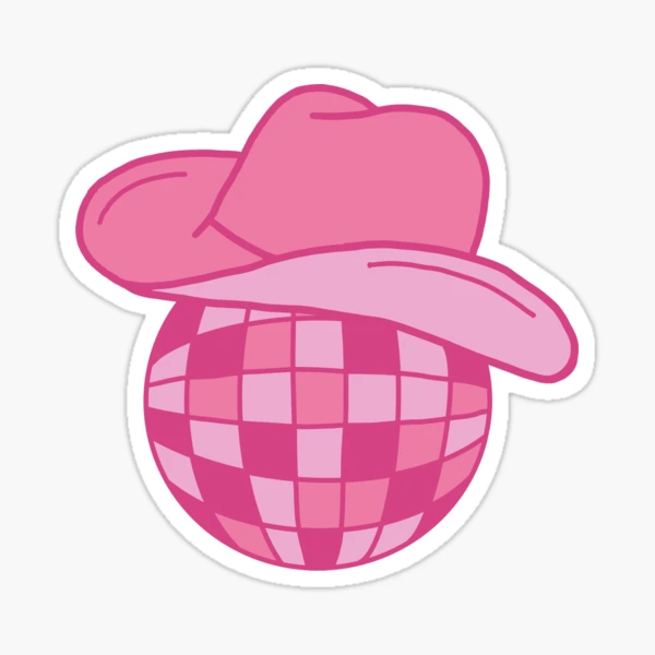 Preppy Aesthetic Pink Cowgirl Hat Disco Ball Cup – The Preppy Place