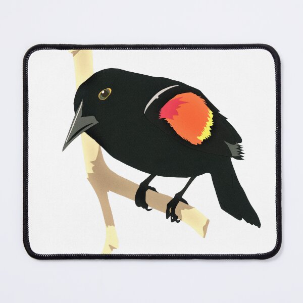 Item preview, Red-winged Blackbird Gift for Bird Watchers Paper Black Bird Agelaius phoeniceus designed and sold by Susan Prolman.