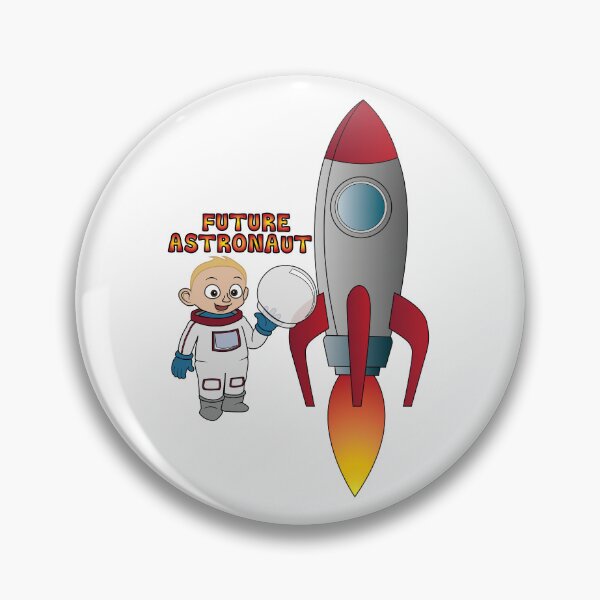 Item preview, 'Future Astronaut' with Rocket (Blonde Boy) designed and sold by ThingsByNin.