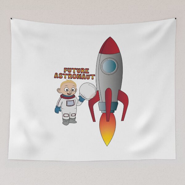 Item preview, 'Future Astronaut' with Rocket (Blonde Boy) designed and sold by ThingsByNin.