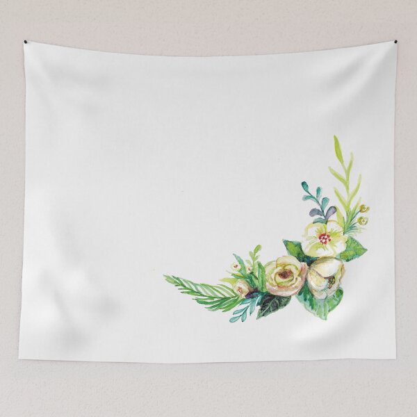 Item preview, Watercolor Bright Flowers with Leaves designed and sold by colorfulglee.