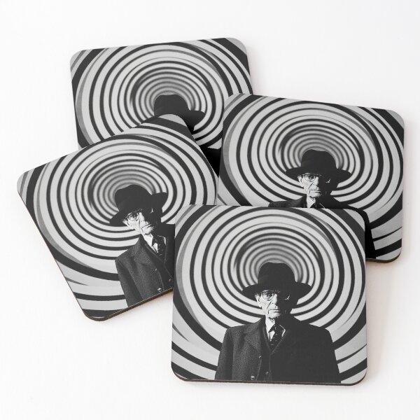 Item preview, Hypnotic Mystic - William S. Burroughs Monochrome Op Art designed and sold by Mystikos Art.