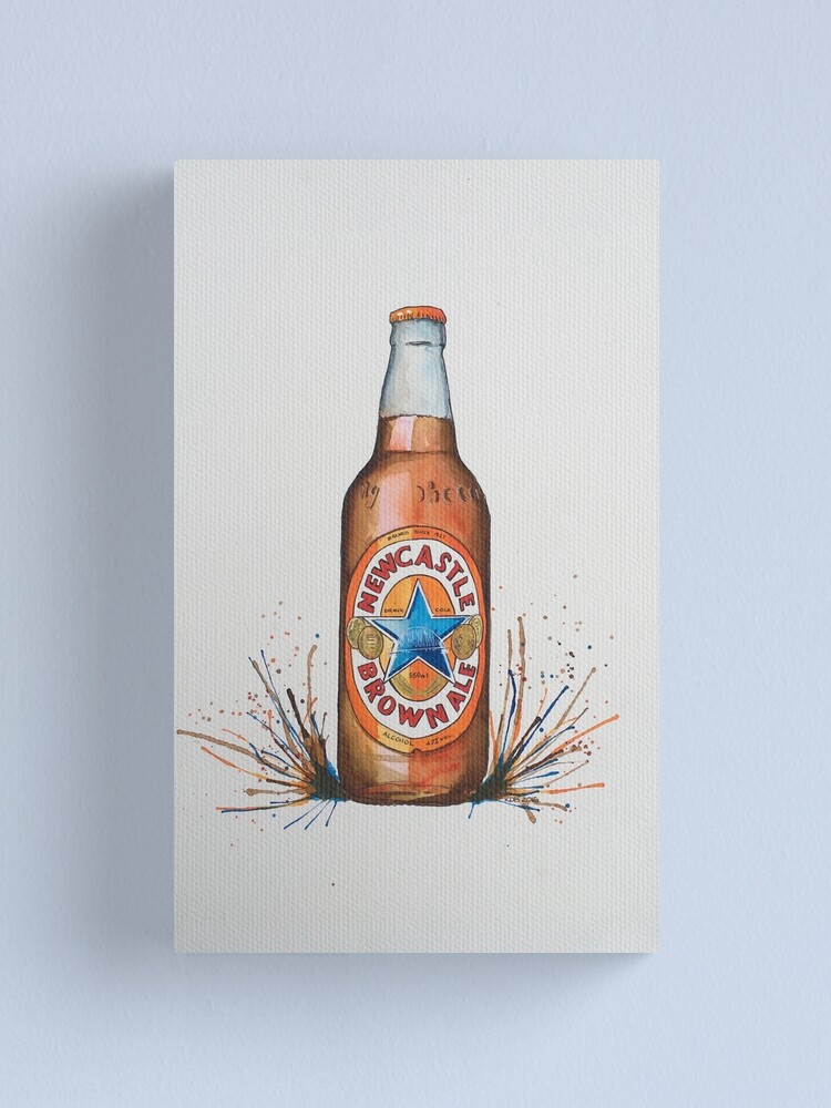"NEWCASTLE BROWN ALE" Canvas Print by CroftLake Redbubble