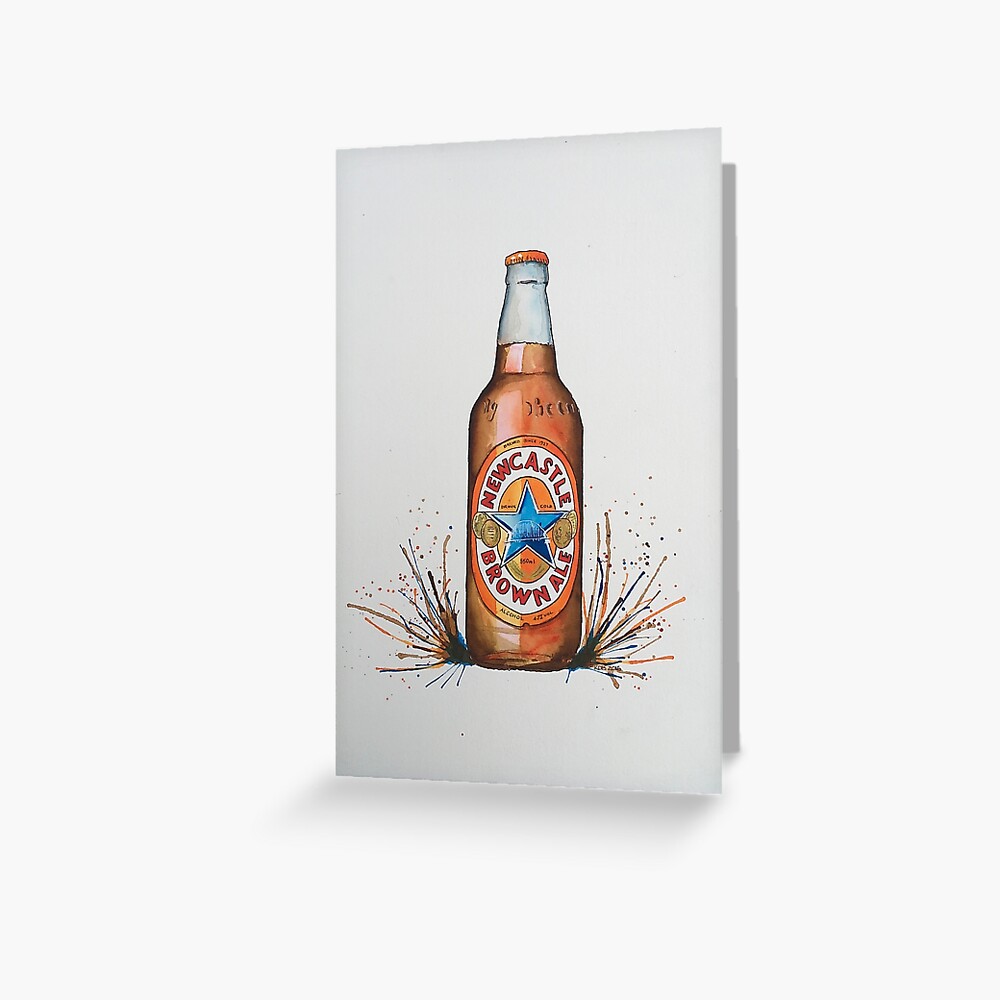 "NEWCASTLE BROWN ALE" Greeting Card for Sale by CroftLake Redbubble