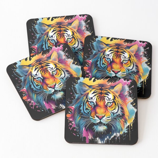 Item preview, Tiger Watercolour Splash designed and sold by Nioon.