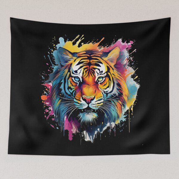 Item preview, Tiger Watercolour Splash designed and sold by Nioon.