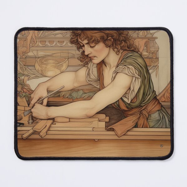Item preview, Carpenter drawing designed and sold by ComicsFactory.