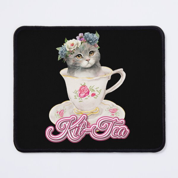 Item preview, Kit-Tea Cute Kitty Cat in a Tea Cup designed and sold by Paula Helit.