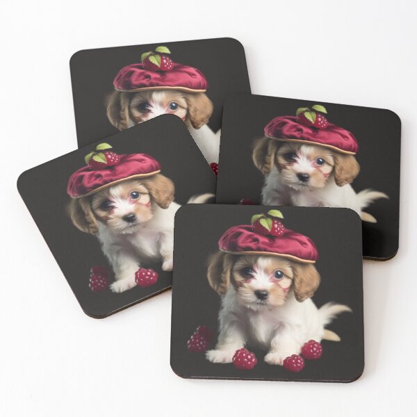 Item preview, Cute little puppy with fruits designed and sold by Dreamtodream.