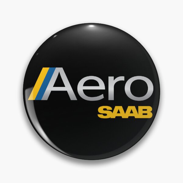 Item preview, SAAB Turbo retro badge Sweden stripes designed and sold by blackdogshop.