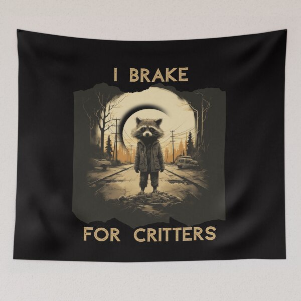 Item preview, I Brake For Critters Cute Gifts For Drivers designed and sold by Chmielayka.