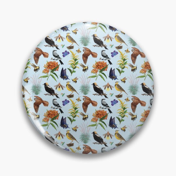 Item preview, Native Grassland Species, Birds, Pollinator Insects, Grasses and Flowers - LIGHT designed and sold by Nick Garnhart.