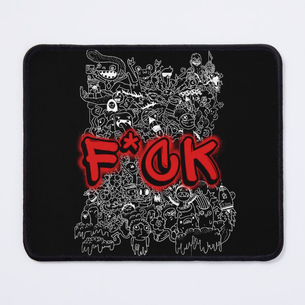 Item preview, F word doodle chaos designed and sold by ToxicMentality.